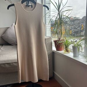 Theory beige mini dress